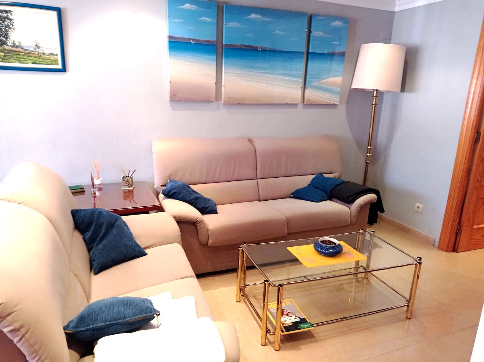 Sala de estar de Piso de alquiler en Cuenca Capital con Aire acondicionado, Calefacción y Amueblado