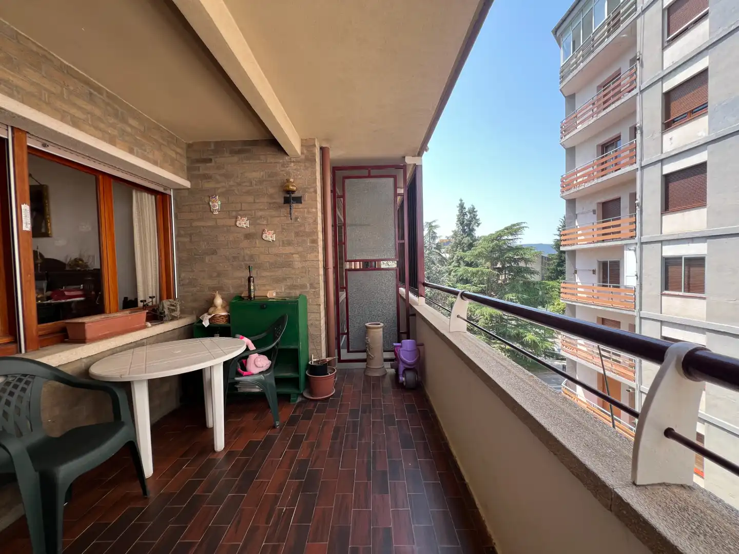 Terrasse von Wohnung zum Verkauf in Jaca mit Abstellraum und Balkon