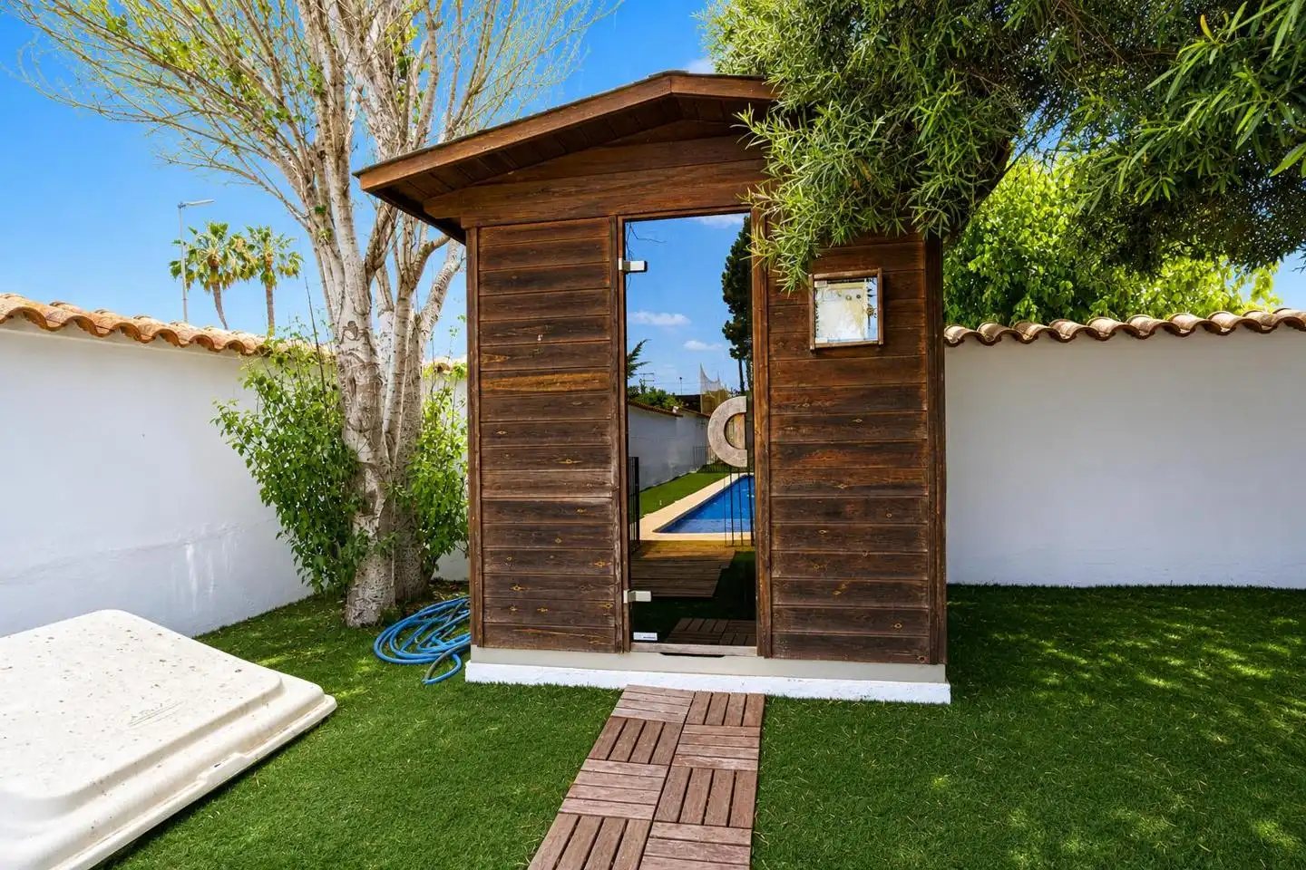 Jardín de Casa o chalet en venta en Santa Pola con Calefacción, Jardín privado y Parquet