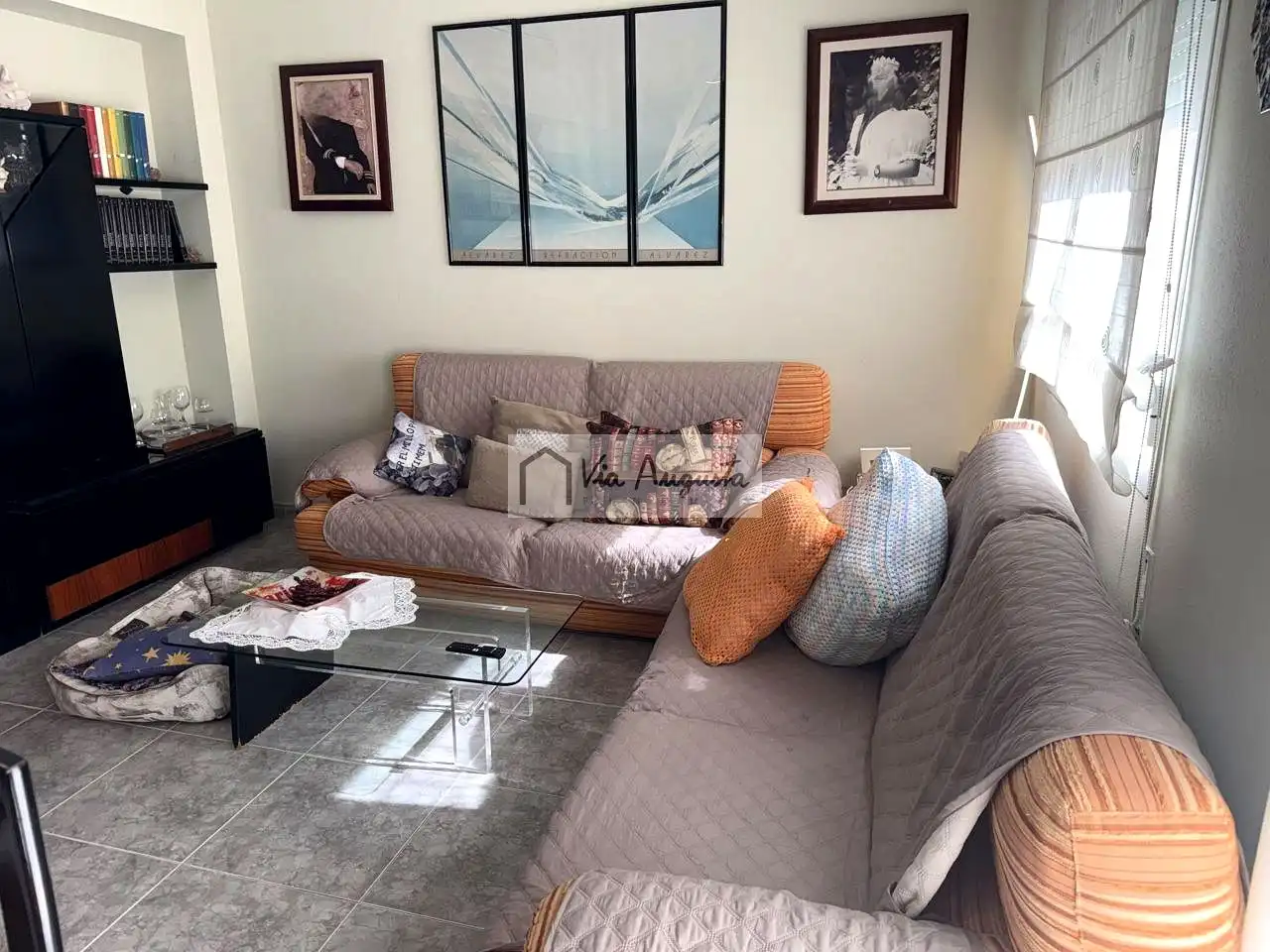 Sala de estar de Casa o chalet en venta en El Perelló con Calefacción, Terraza y Amueblado