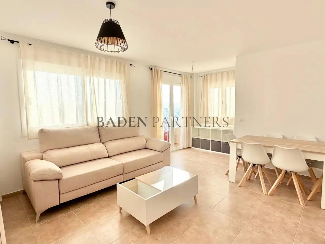 Living room of Flat for rent in Benicarló  with Air Conditioner, Furnished and Balcony