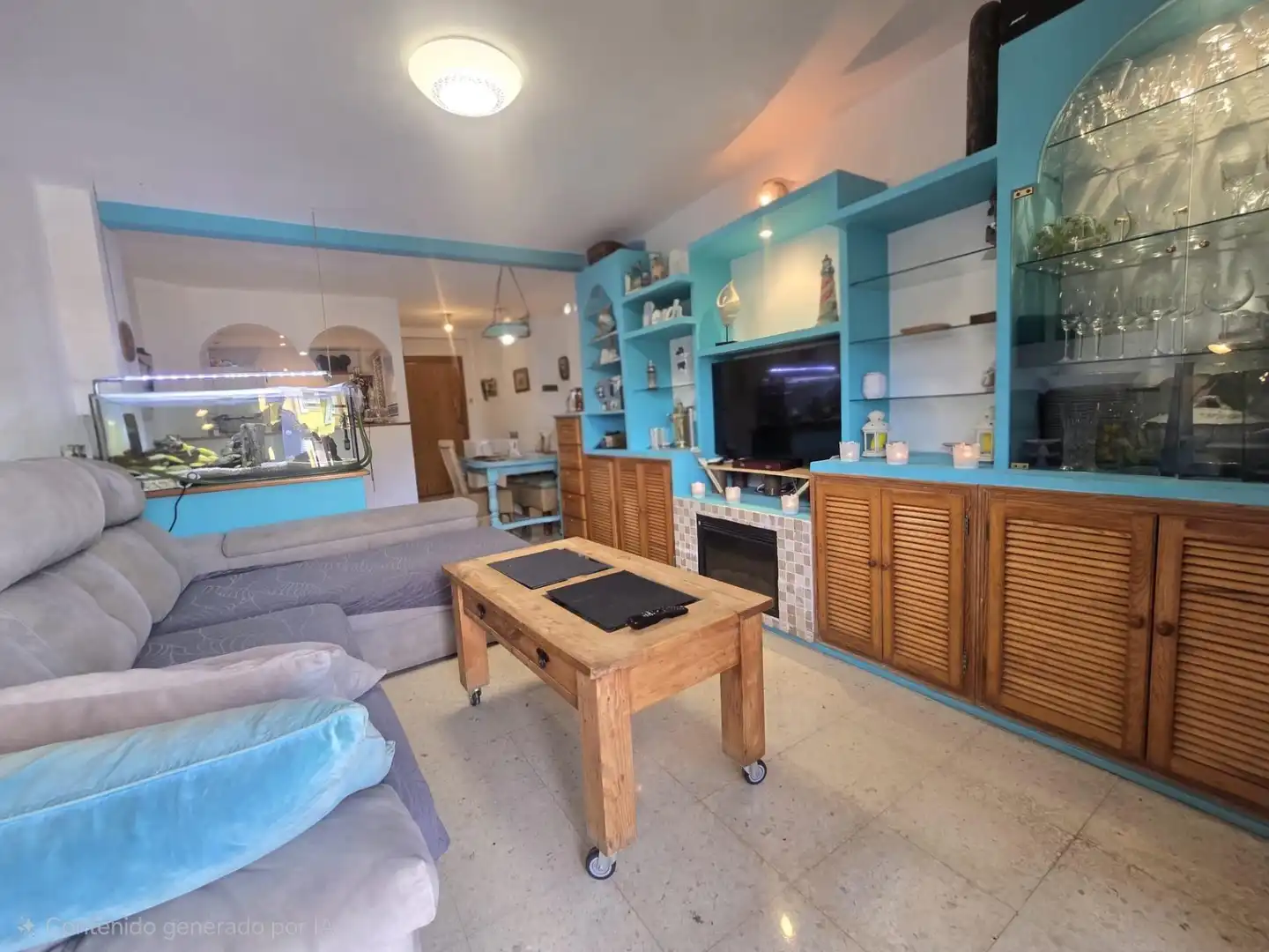 Sala de estar de Piso en venta en Torremolinos con Aire acondicionado, Calefacción y Jardín privado