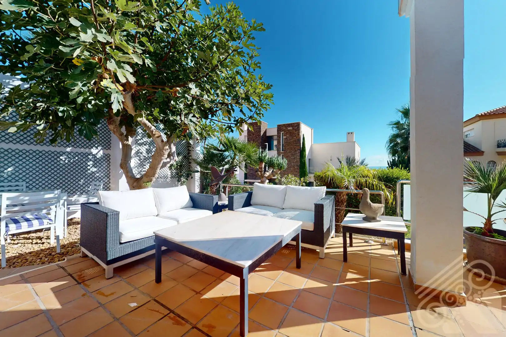 Terraza de Casa o chalet en venta en Mojácar con Aire acondicionado, Jardín privado y Parquet