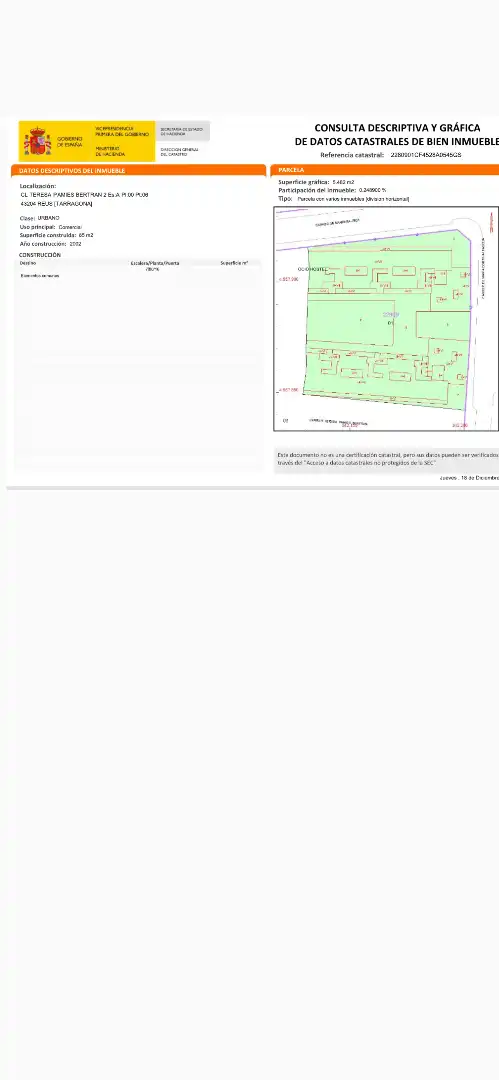 Jardín de Local en venta en Reus con Aire acondicionado, Calefacción y Terraza
