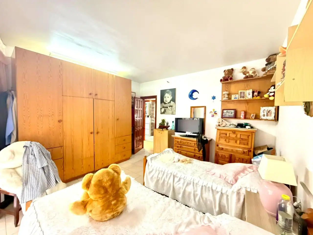 Bedroom of Flat for sale in Mataró  with Air Conditioner, Terrace and Furnished