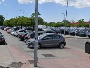 Parking of Flat for rent in Madrid  with Air Conditioner, Heating and Parquet flooring