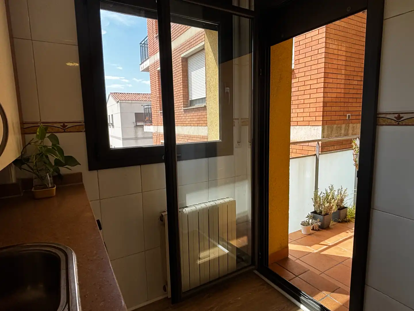 Balcony of Flat for sale in Terrassa  with Air Conditioner, Heating and Parquet flooring