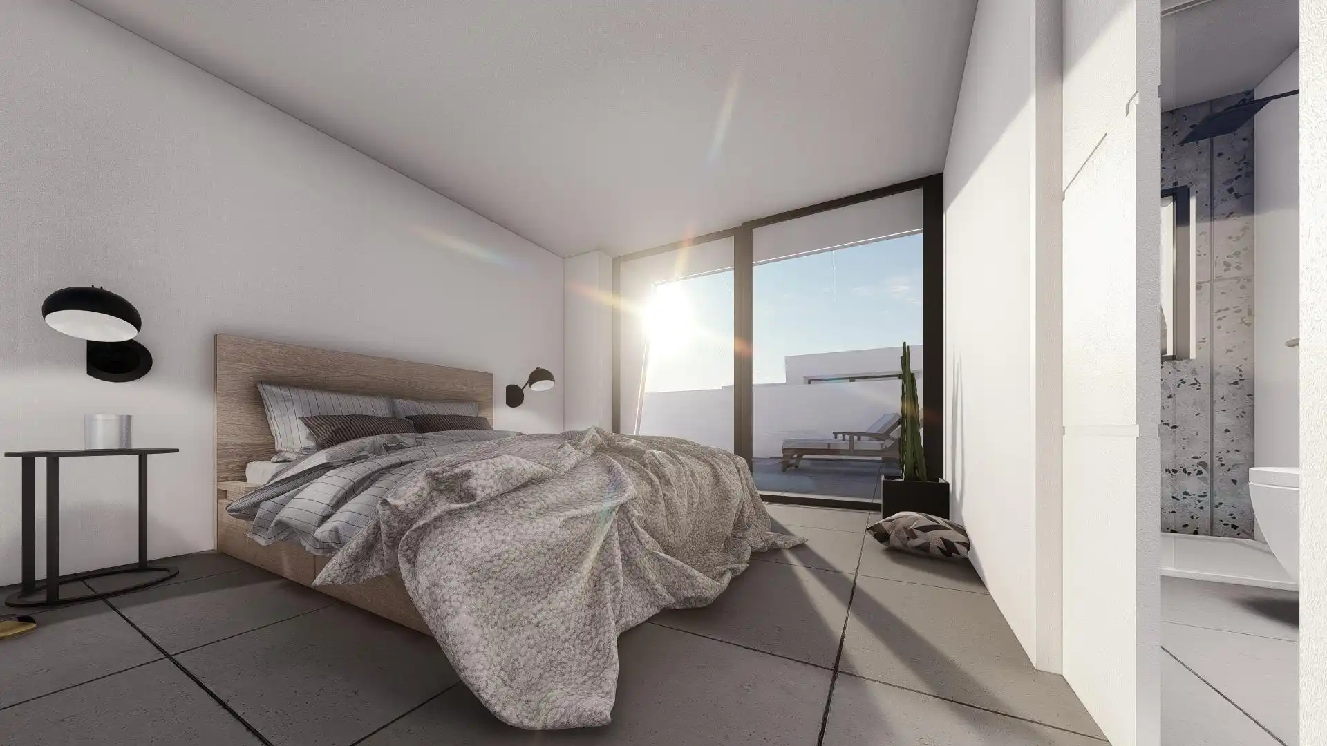 Dormitori de Casa o xalet en venda en Alhama de Murcia amb Jardí privat, Terrassa i Traster