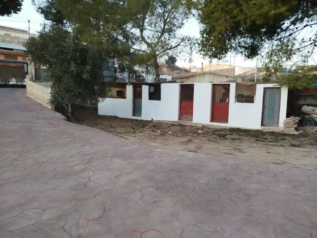 Vista exterior de Casa o chalet en venta en Algueña con Aire acondicionado, Calefacción y Jardín privado