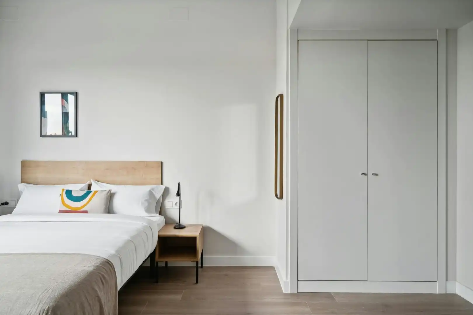 Schlafzimmer von Wohnung zur Miete in Madrid mit Klimaanlage, Heizung und Privatgarten