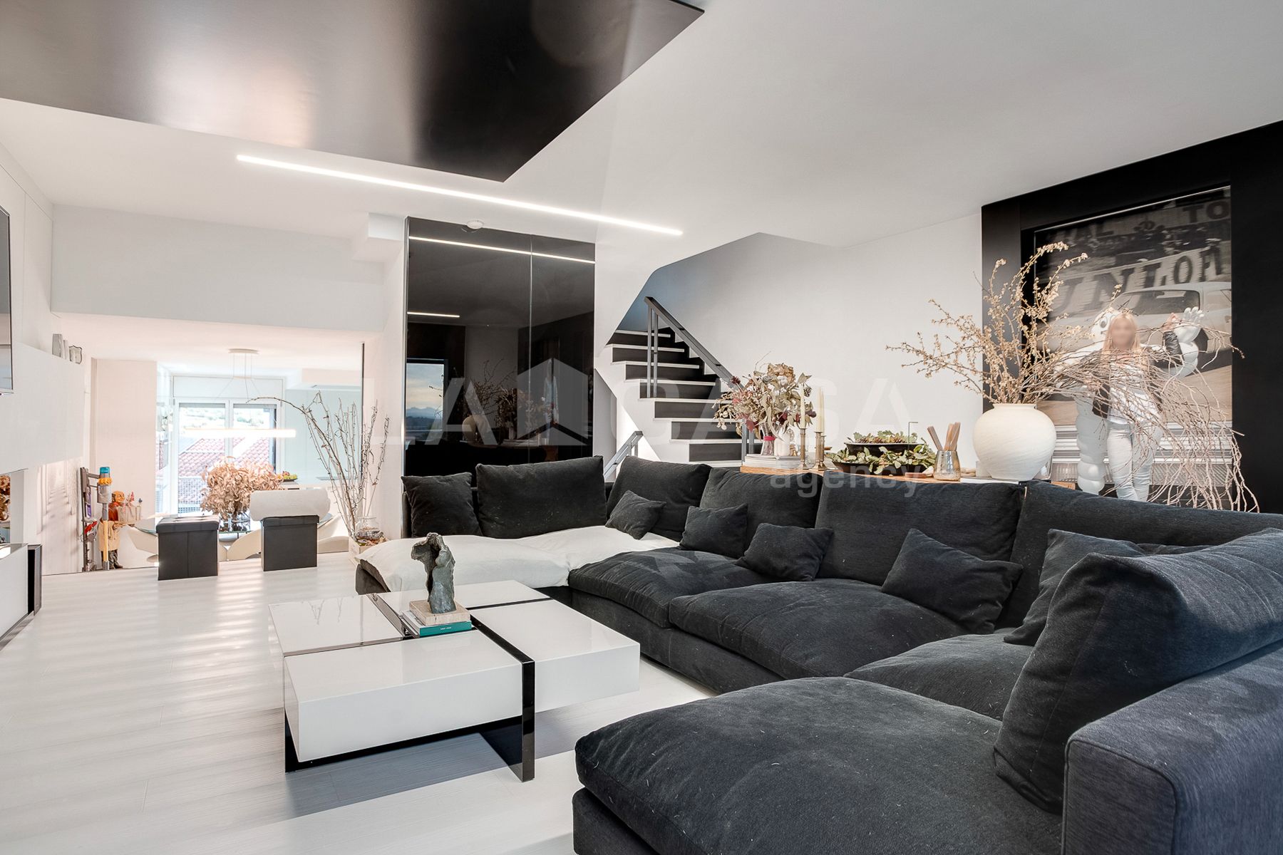 Living room of Single-family semi-detached for sale in Granollers  with Air Conditioner, Heating and Parquet flooring