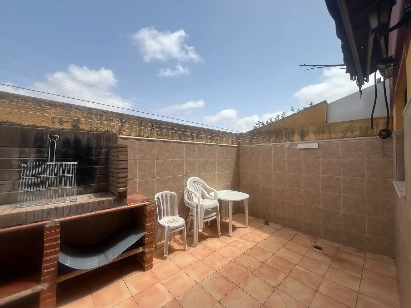 Terrasse von Einfamilien-Reihenhaus zum Verkauf in La Unión mit Klimaanlage, Heizung und Abstellraum