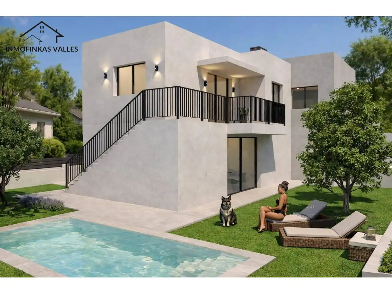 Vista exterior de Casa o chalet en venta en Santa Eulàlia de Ronçana con Aire acondicionado, Calefacción y Jardín privado
