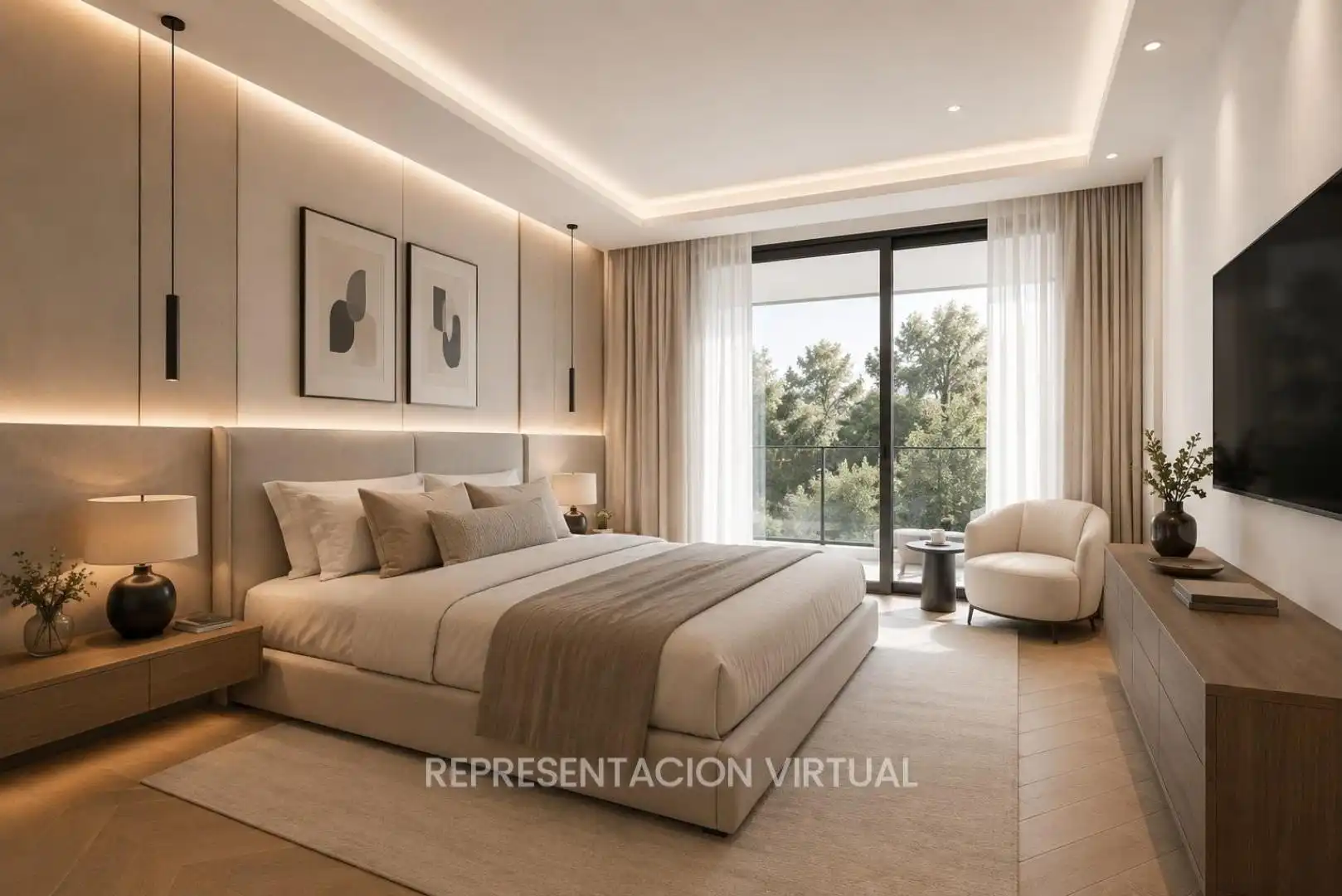 Bedroom of Flat for sale in Madrid  with Air Conditioner, Heating and Terrace