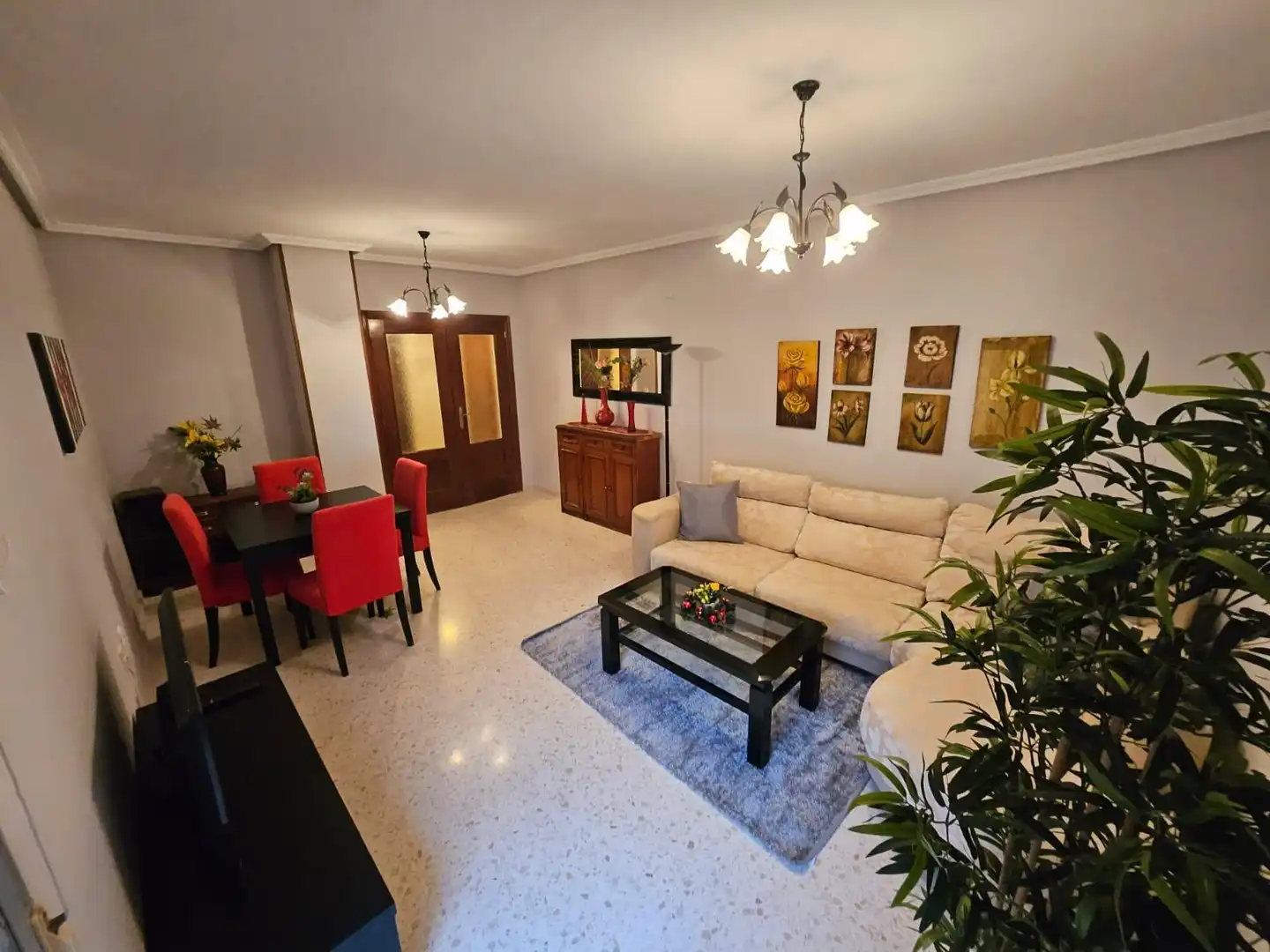 Sala de estar de Piso de alquiler en Cáceres con Amueblado