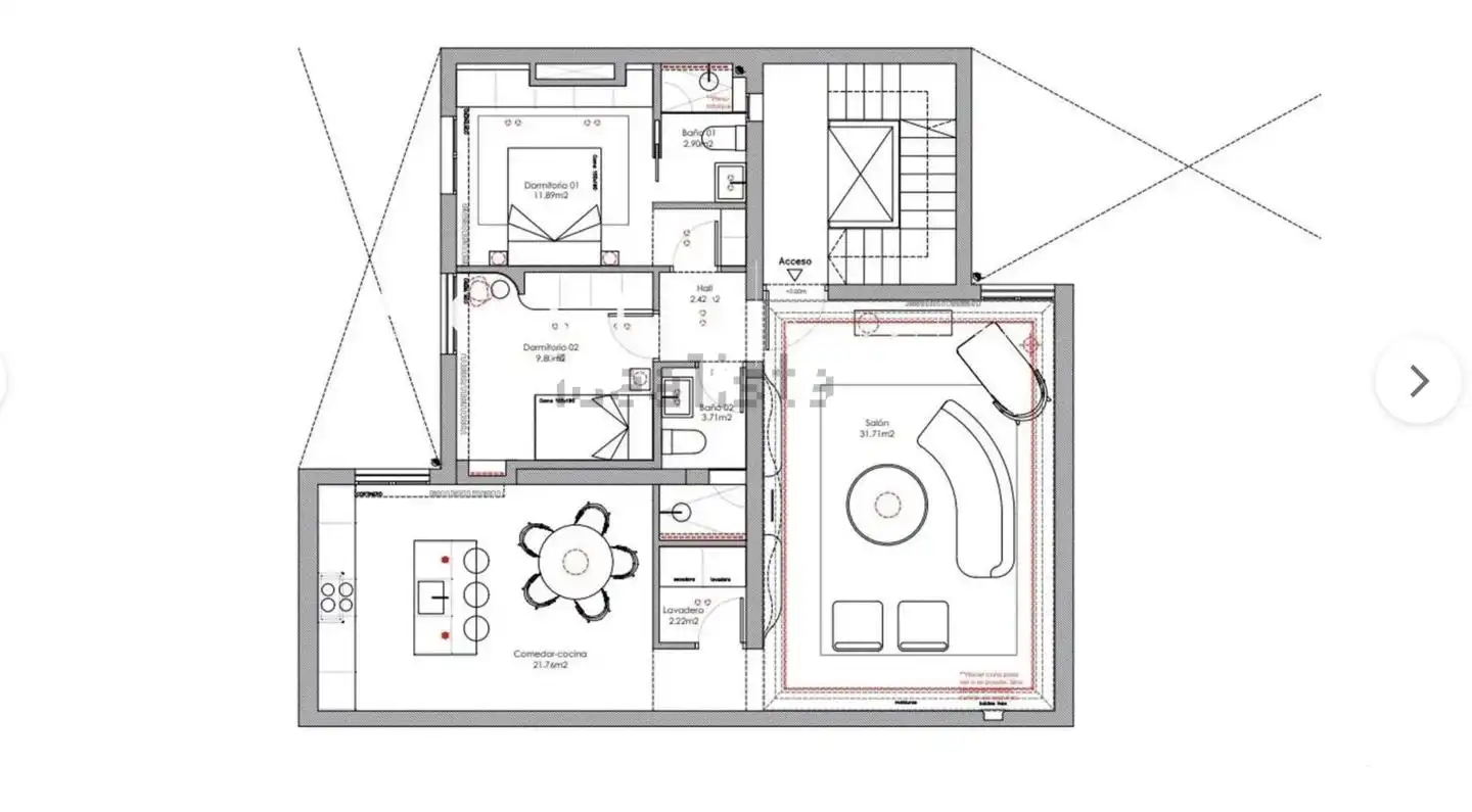 Flat for sale in Madrid  with Air Conditioner, Heating and Parquet flooring