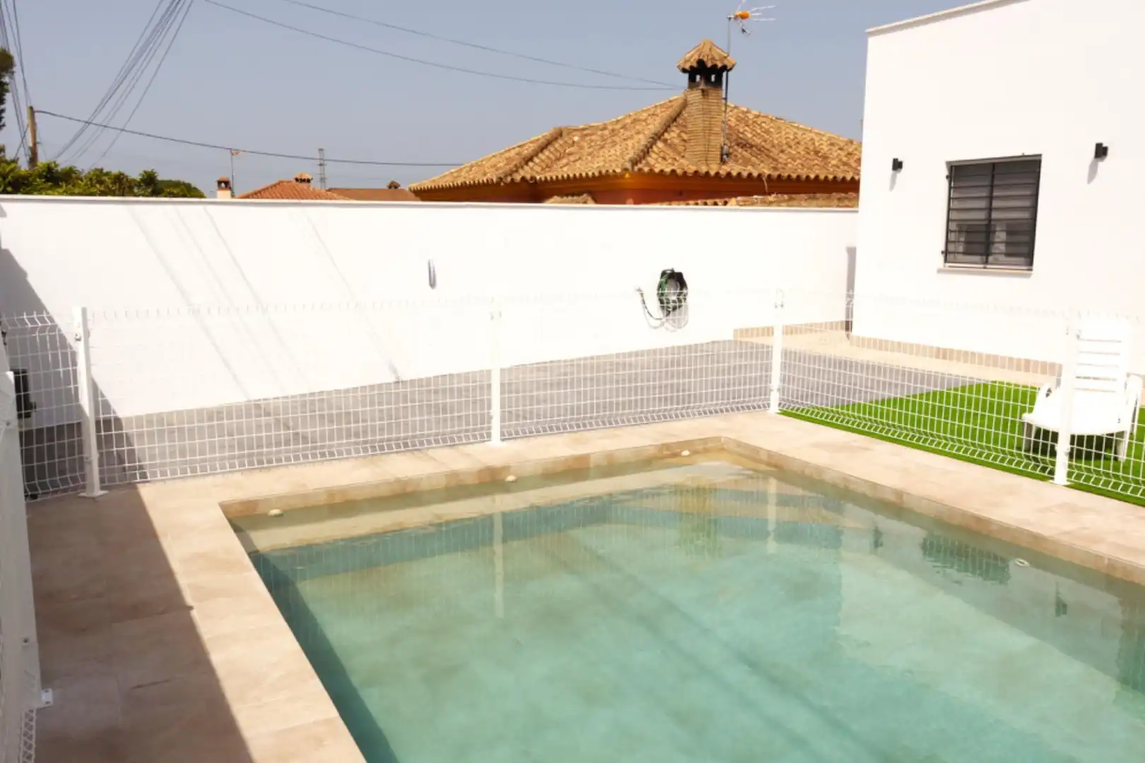 Swimming pool of Houses for rent in Chiclana de la Frontera  with Air Conditioner, Private garden and Terrace