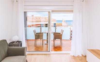 Bedroom of Flat for sale in Sant Pol de Mar  with Parquet flooring, Terrace and Community pool