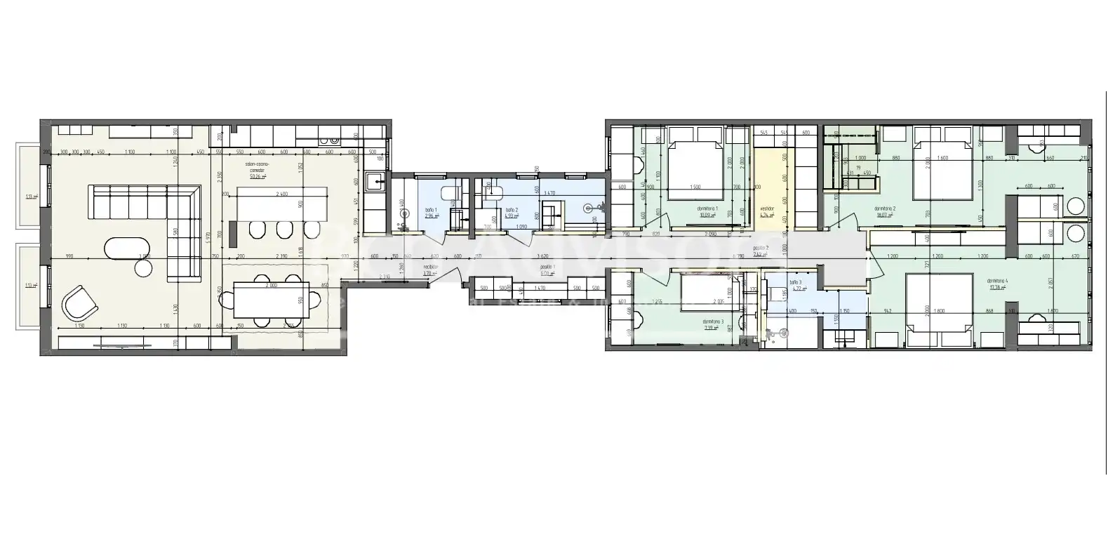 Penthouse with terrace for sale in Carrer d'Aragó, imagen 43
