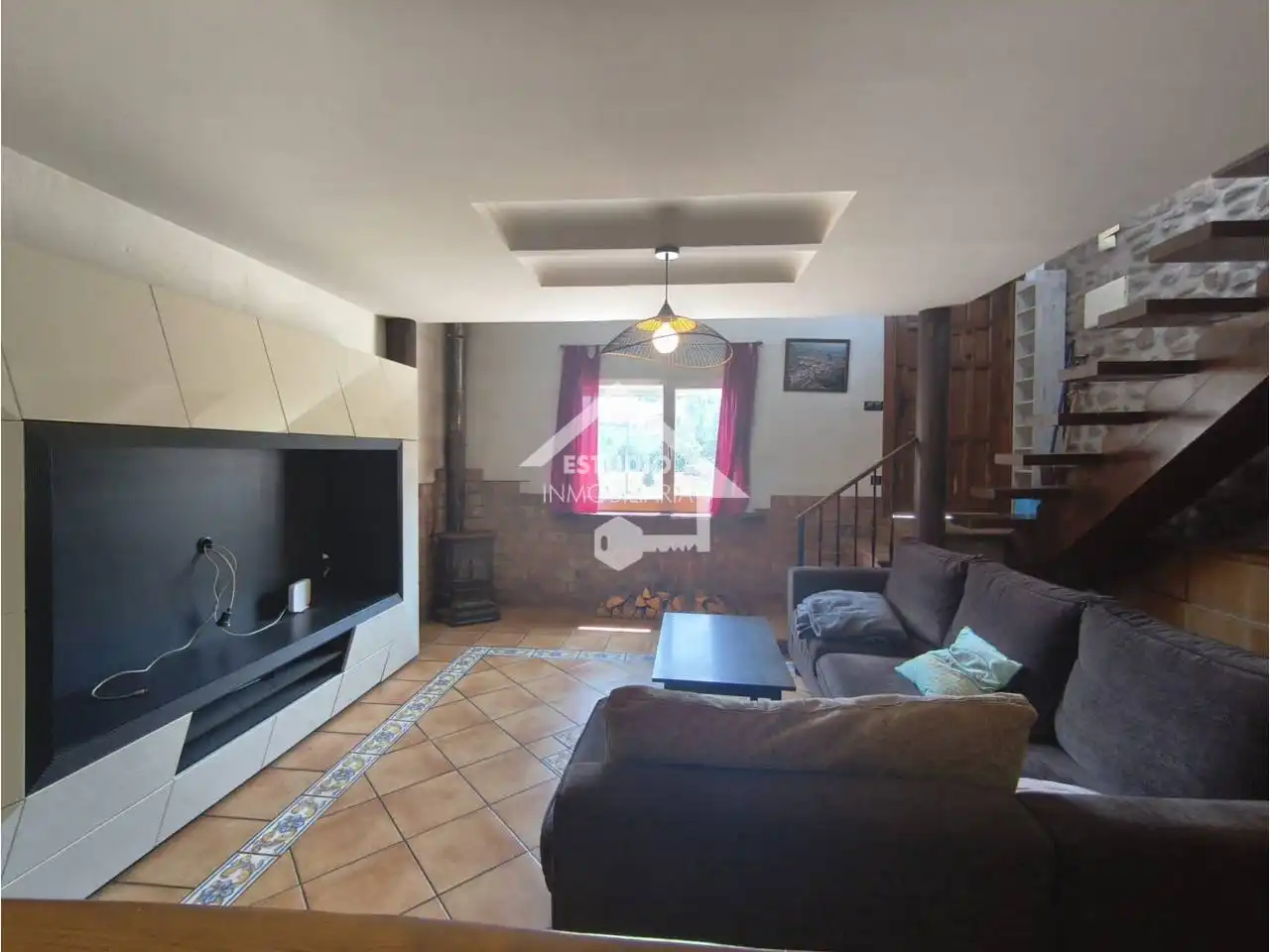 Sala d'estar de Casa o xalet en venda en Villar de Torre amb Aire condicionat, Calefacció i Jardí privat