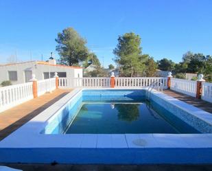 Swimming pool of House or chalet for sale in Mogente / Moixent  with Heating, Private garden and Terrace