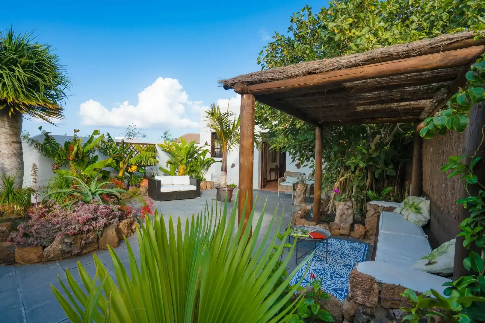 Terraza de Finca rústica en venta en Teguise con Jardín privado, Horno y Lavadora