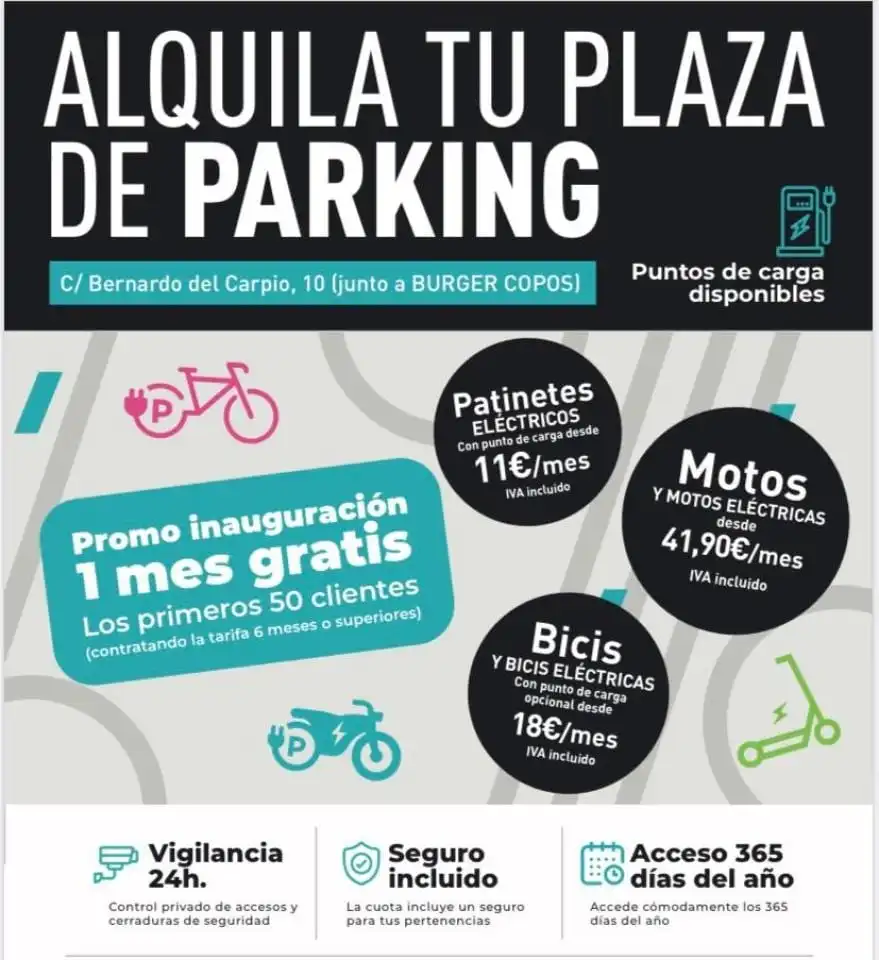 Aparcament de lloguer a Calle Bernardo Del Carpio, imagen 2