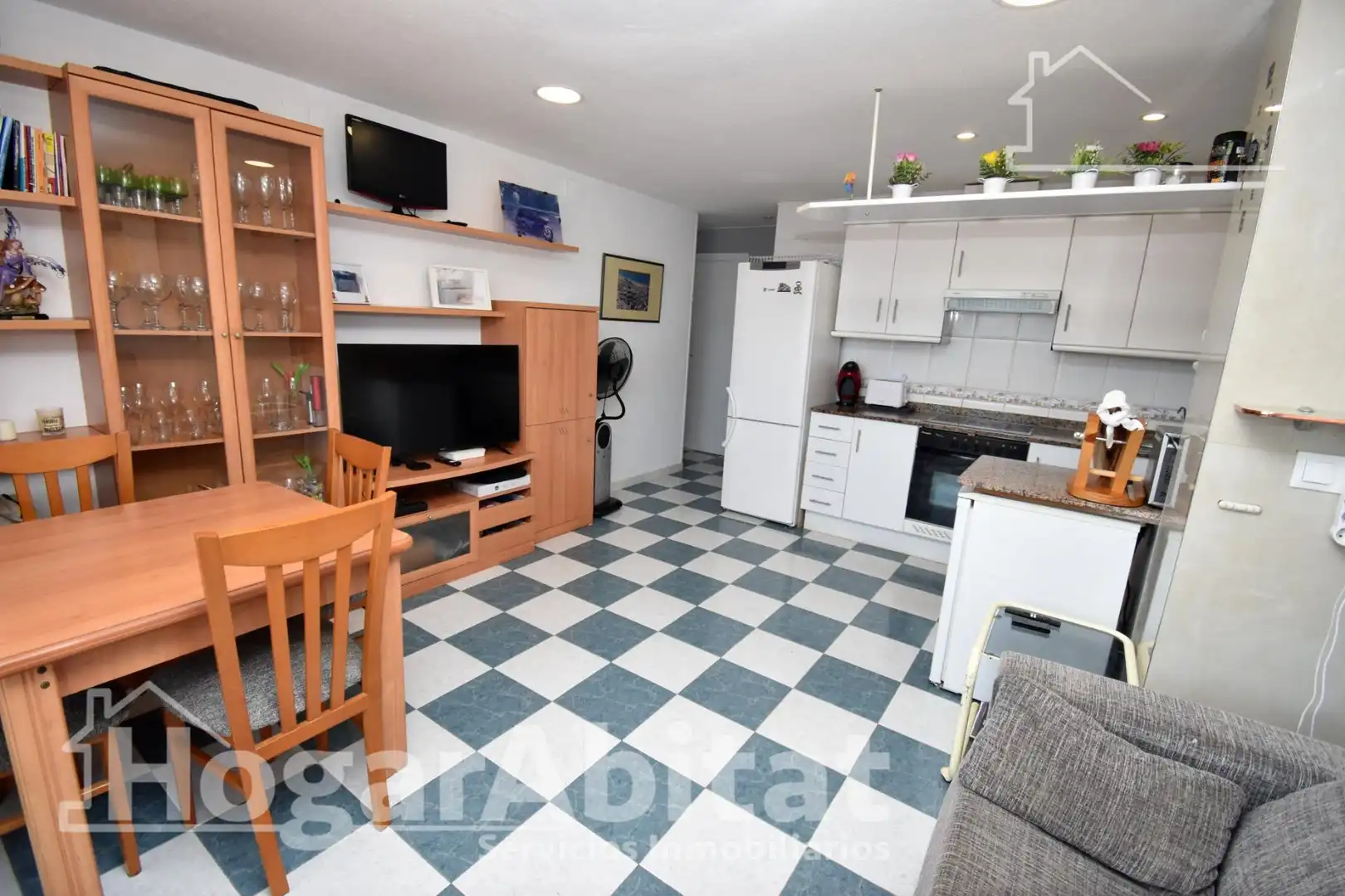 Cocina de Apartamento en venta en Oropesa del Mar / Orpesa con Aire acondicionado, Calefacción y Jardín privado