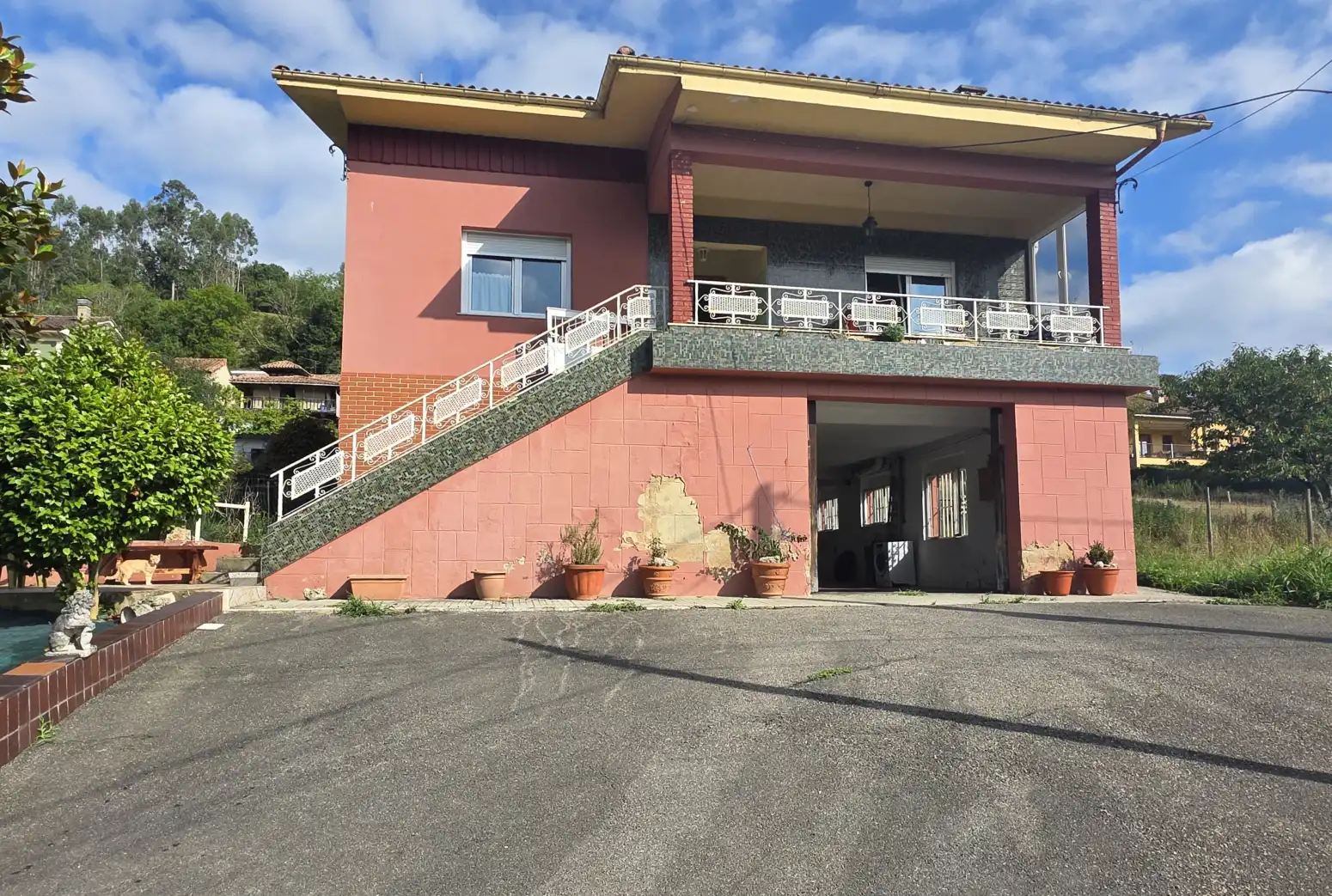 Vista exterior de Casa o chalet en venta en Siero con Calefacción, Parquet y Terraza