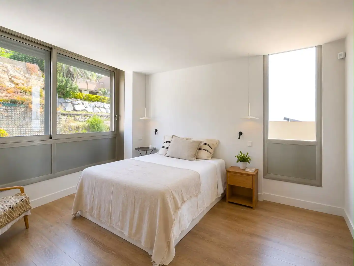 Schlafzimmer von Haus oder Chalet zum Verkauf in Sant Vicenç de Montalt mit Klimaanlage, Heizung und Privatgarten