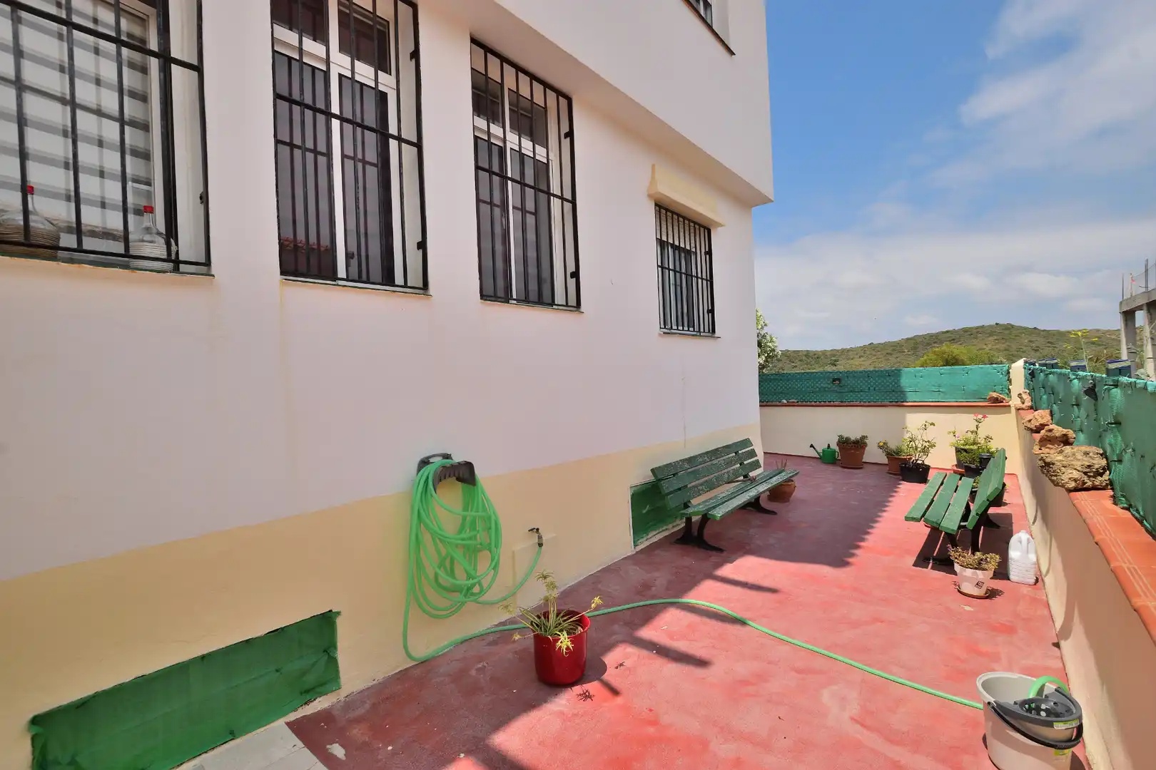 Exterior view of Detached homes for sale in Manilva  with Air Conditioner, Private garden and Terrace