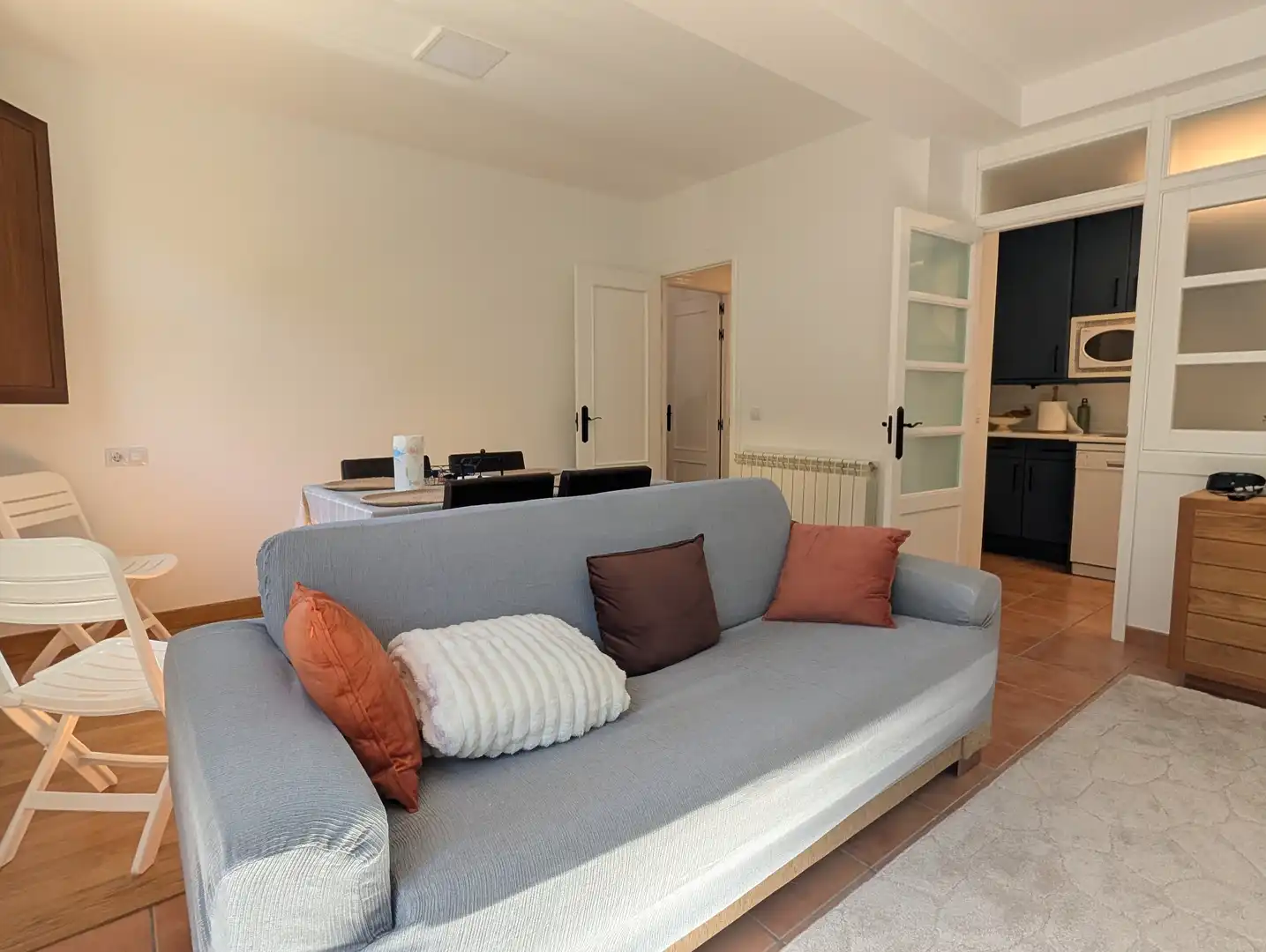Wohnzimmer von Wohnungen zum Verkauf in Ezcaray mit Heizung, Möbliert und Balkon