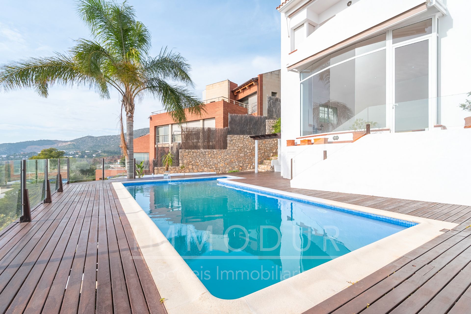 Piscina de Casa o xalet de lloguer en Sitges amb Aire condicionat, Calefacció i Jardí privat