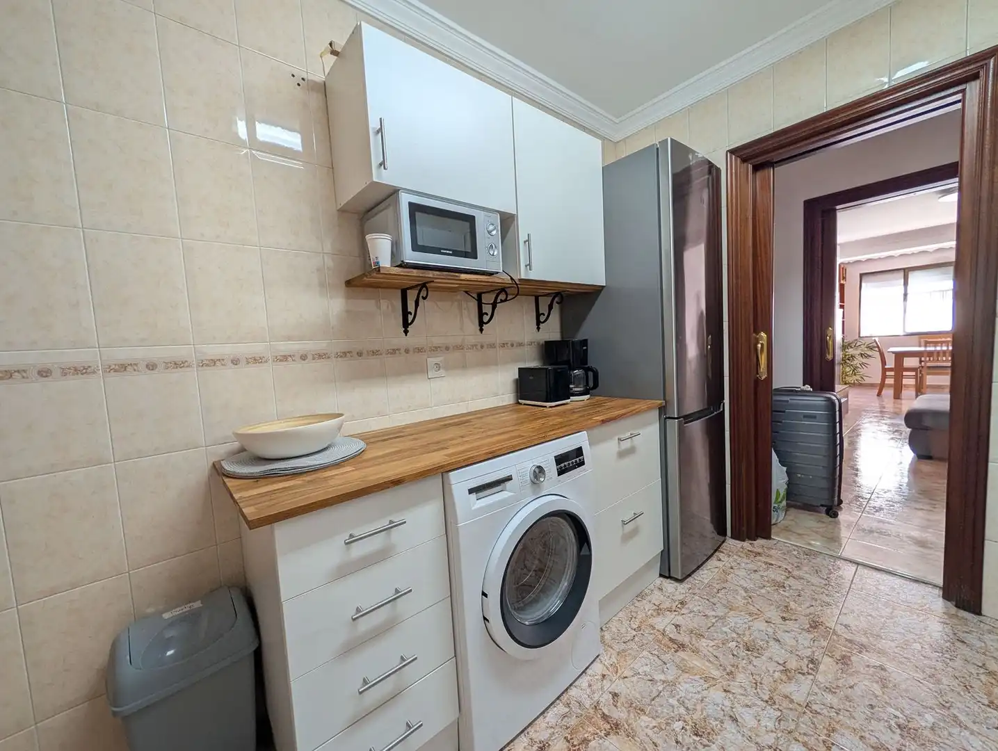 Cocina de Apartamento de alquiler en Estepona con Aire acondicionado, Calefacción y Terraza