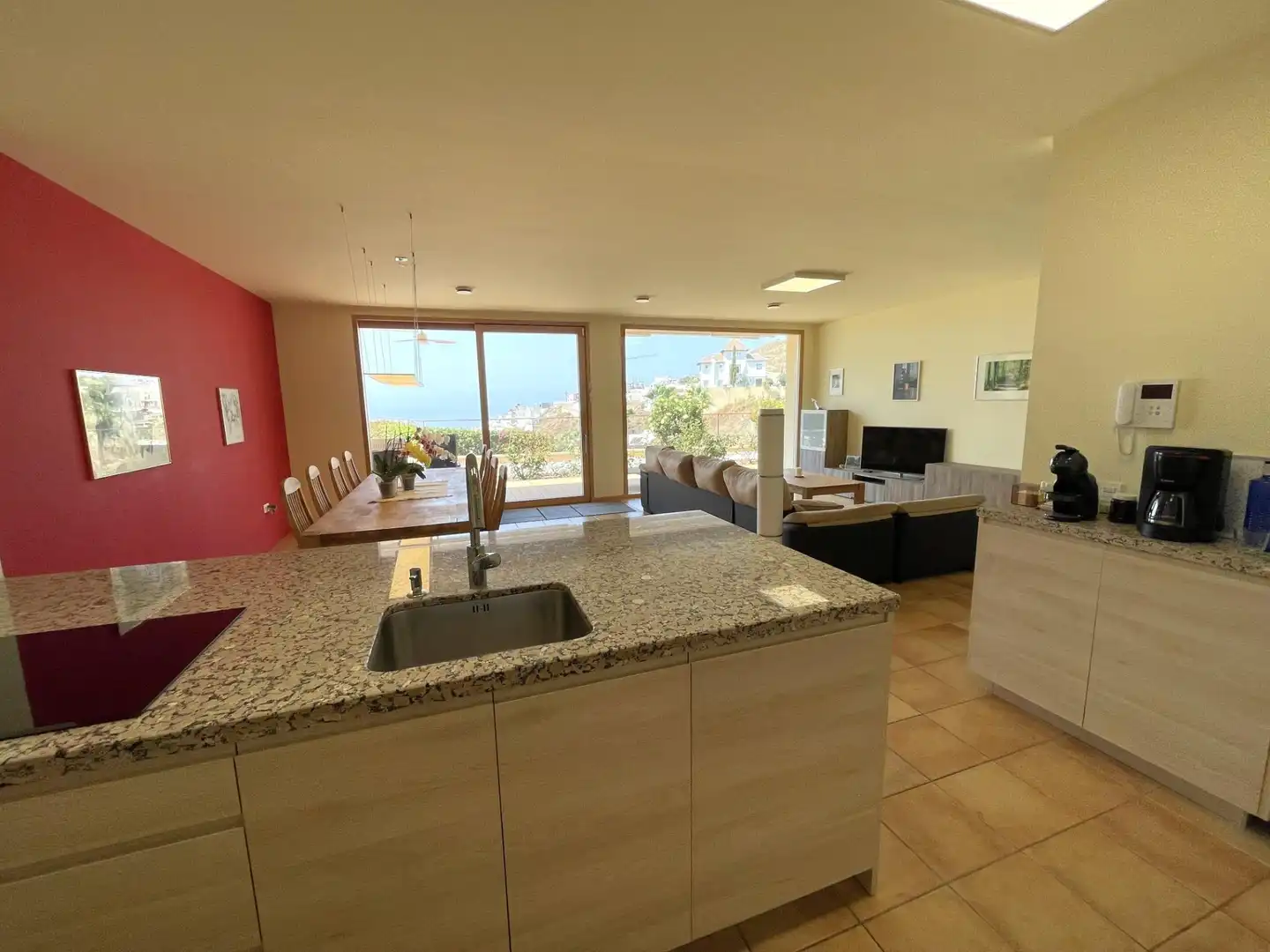 Cuina de Casa o xalet en venda en Torrox amb Aire condicionat, Jardí privat i Piscina
