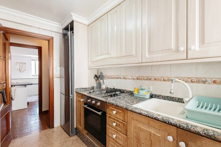 Kitchen of Flat for sale in Moncada  with Air Conditioner, Furnished and Balcony