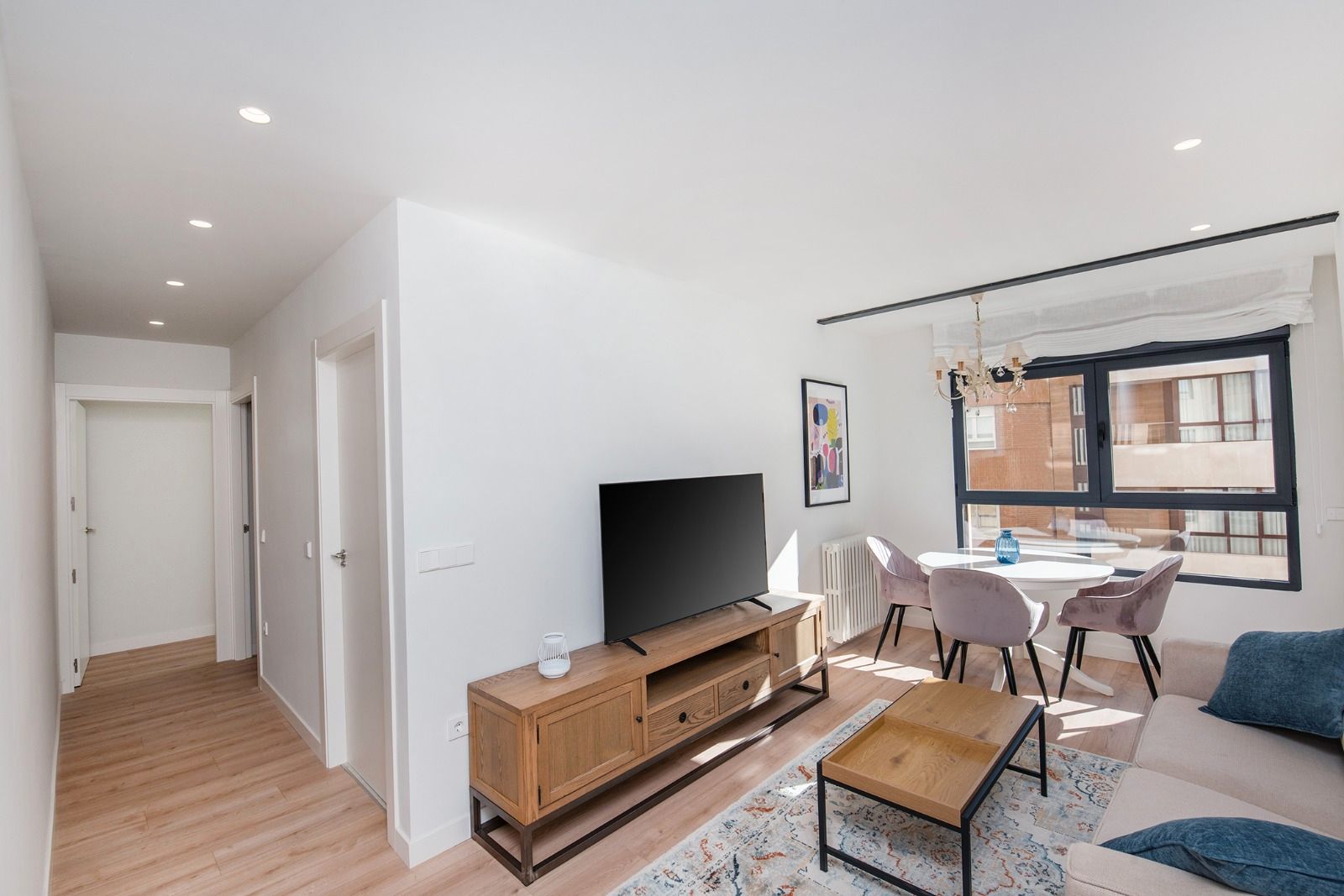 Living room of Apartment to rent in  Albacete Capital  with Air Conditioner, Heating and Parquet flooring