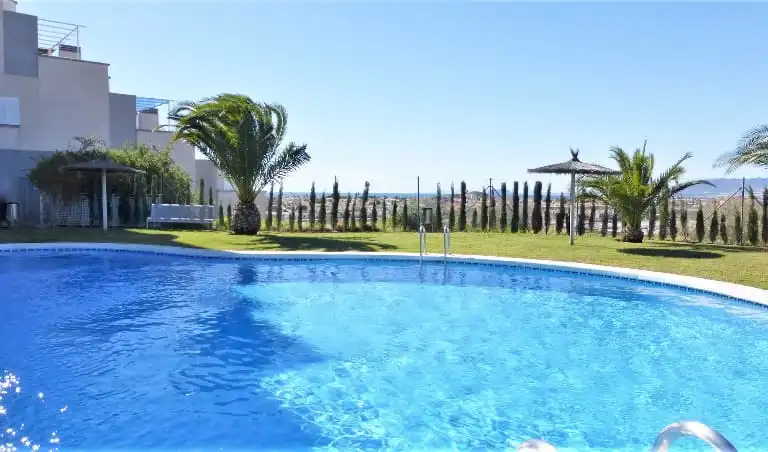 Piscina de Apartamento en venta en Mazarrón con Aire acondicionado, Terraza y Amueblado