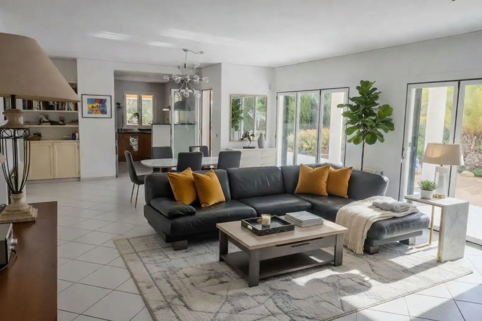 Living room of Houses for sale in Llucmajor  with Air Conditioner, Terrace and Swimming Pool