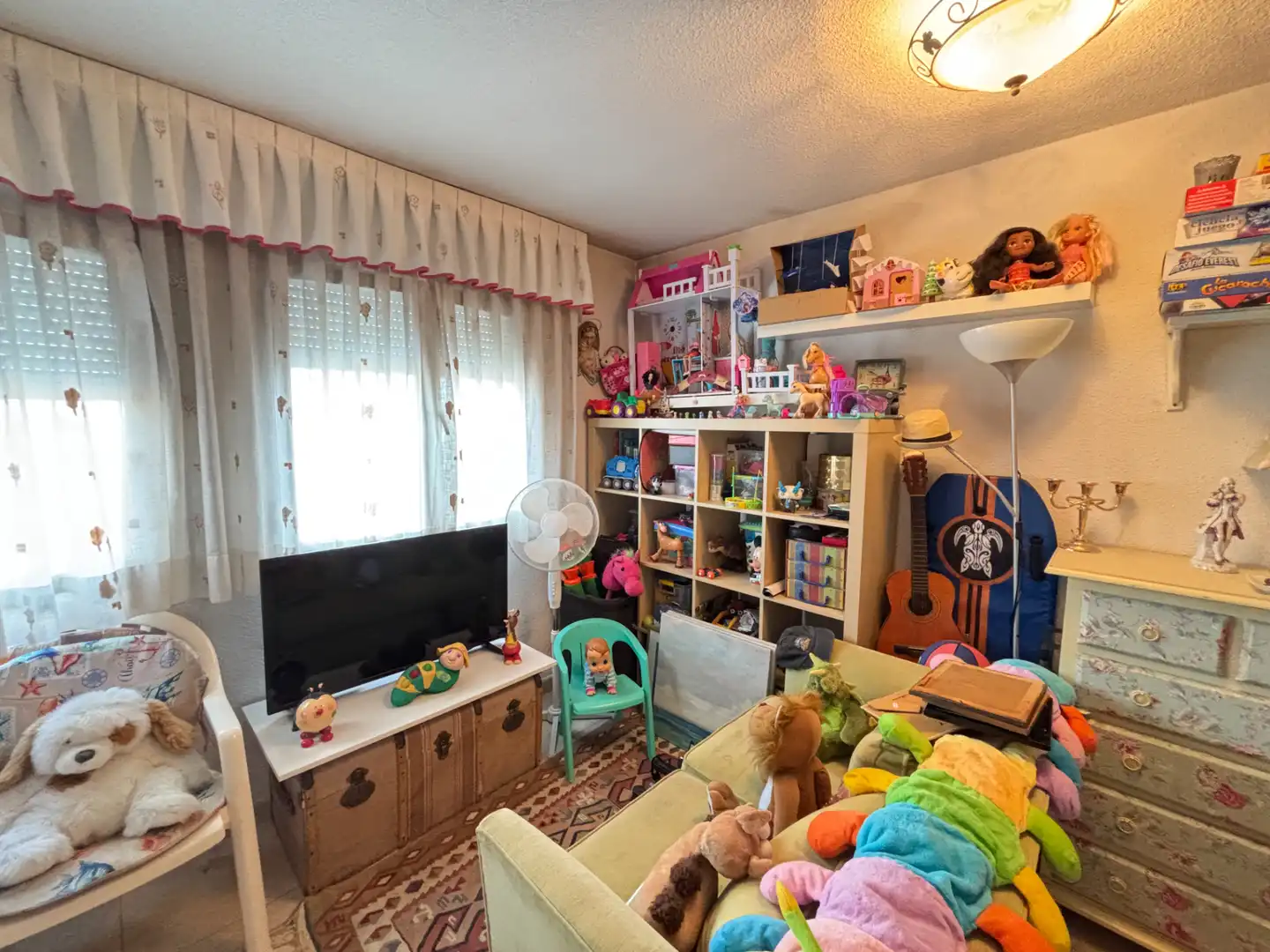 Wohnzimmer von Wohnung zum Verkauf in Madrid mit Heizung, Privatgarten und Terrasse