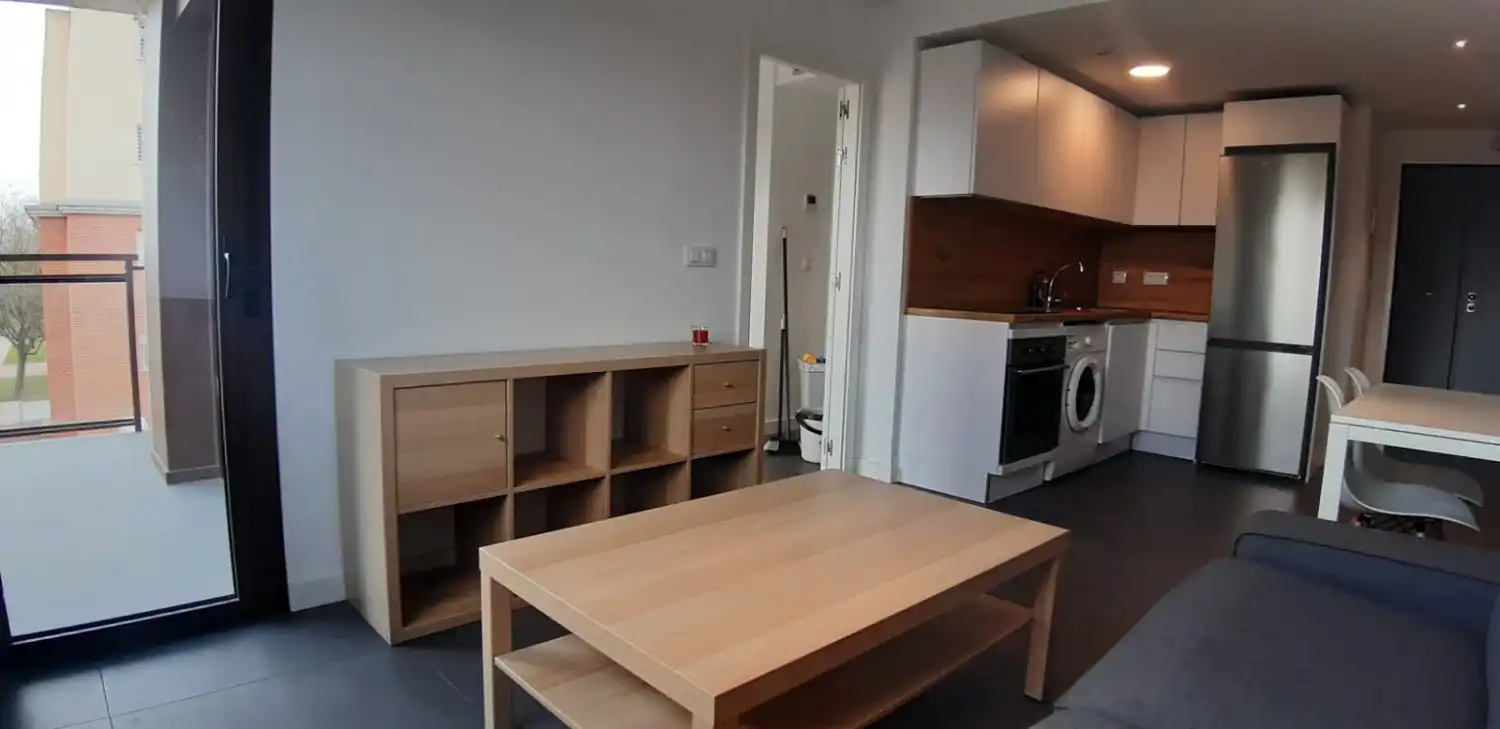 Sala de estar de Apartamento de alquiler en Murcia con Aire acondicionado, Amueblado y Lavadora