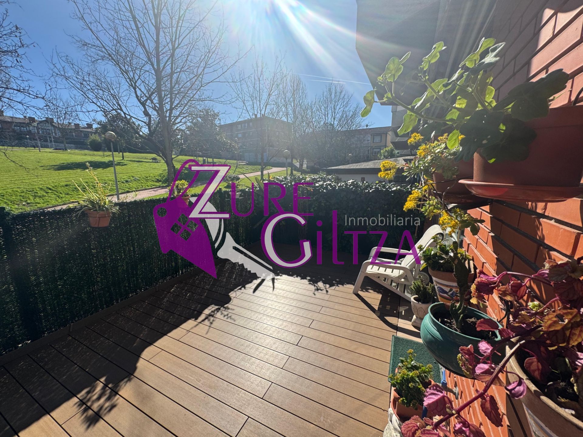 Garten von Wohnung zum Verkauf in Durango mit Heizung, Terrasse und Abstellraum