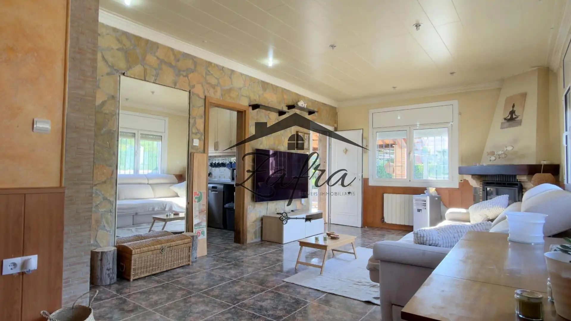 Sala de estar de Casa o chalet en venta en Vidreres con Calefacción, Jardín privado y Terraza