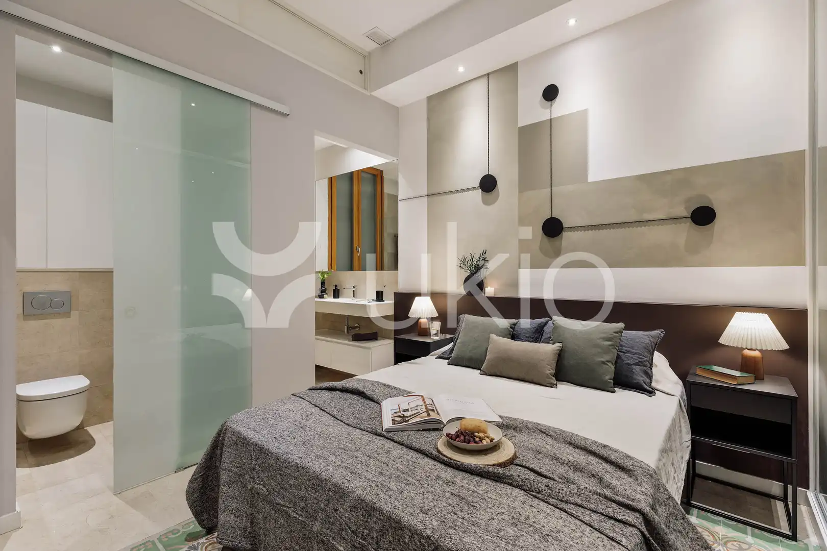 Habitación de Apartamento de alquiler en Barcelona con Aire acondicionado, Calefacción y Amueblado