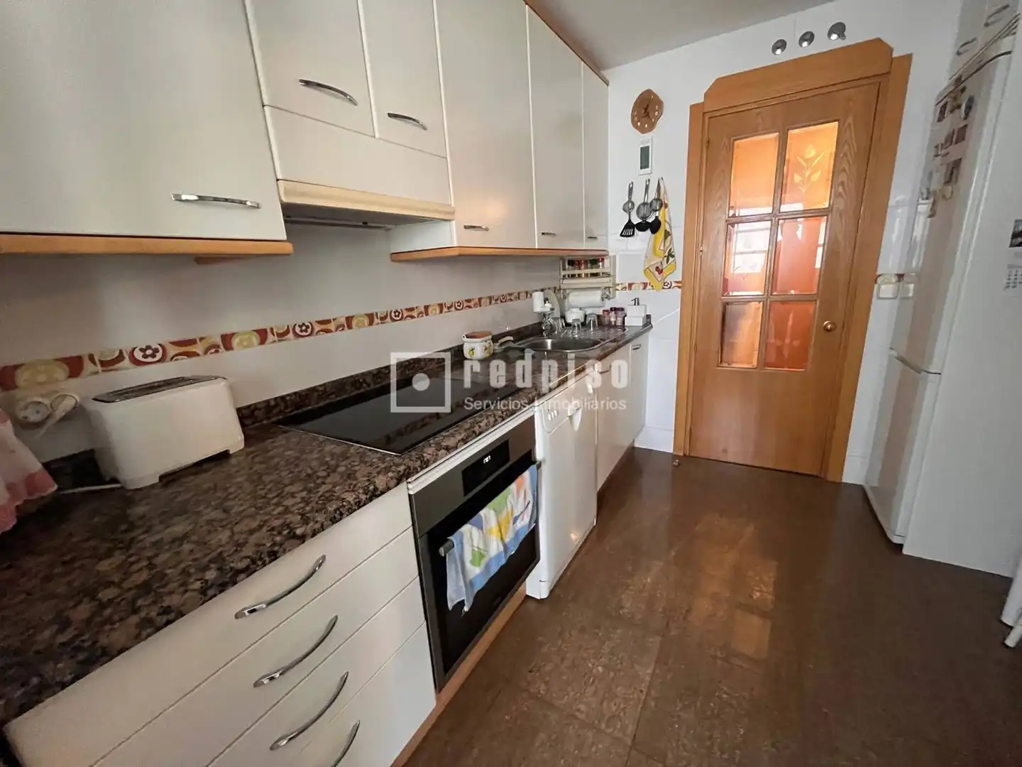 Kitchen of Flat for sale in Madrid  with Air Conditioner, Heating and Private garden