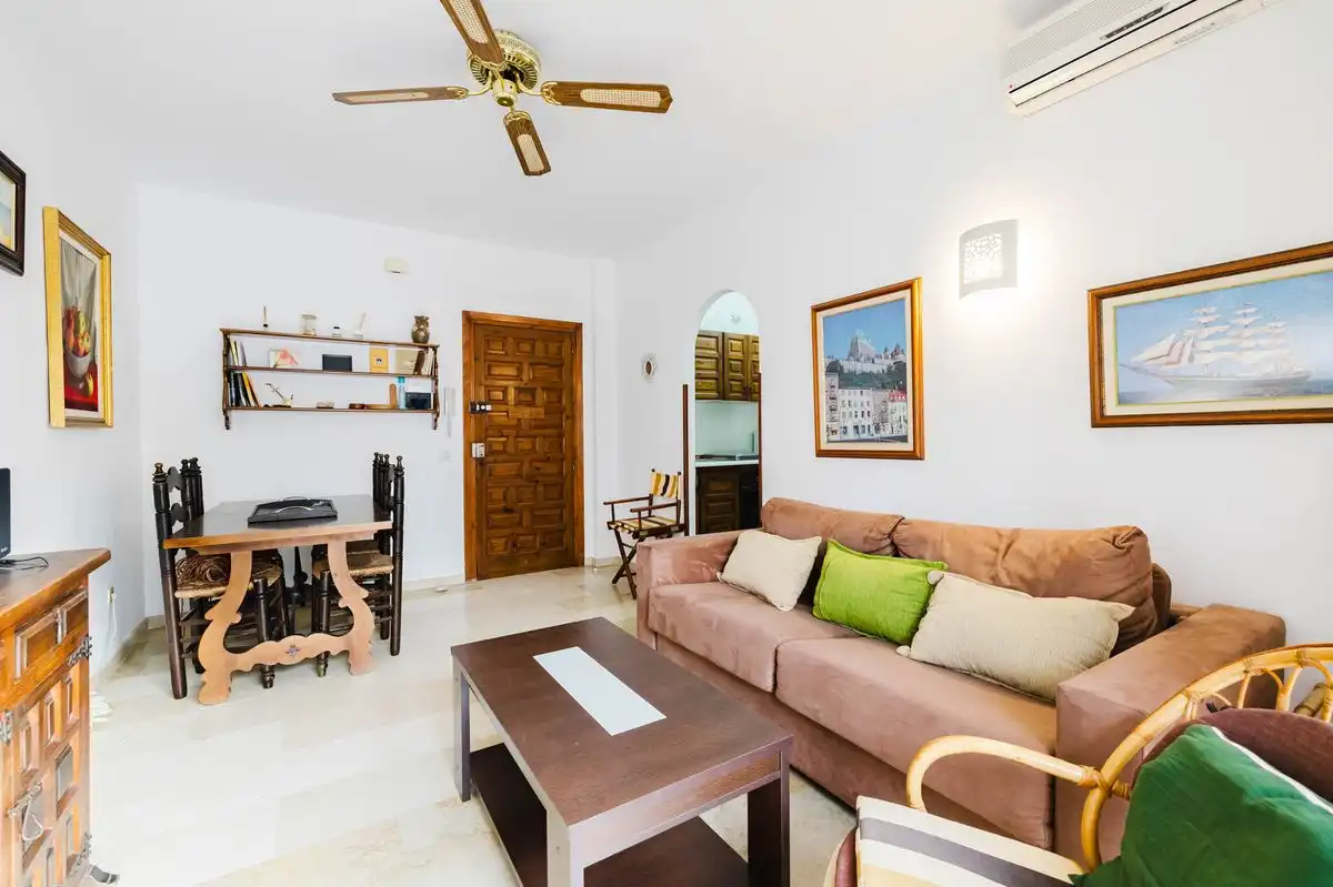 Living room of Flat for sale in Nerja  with Air Conditioner, Heating and Terrace