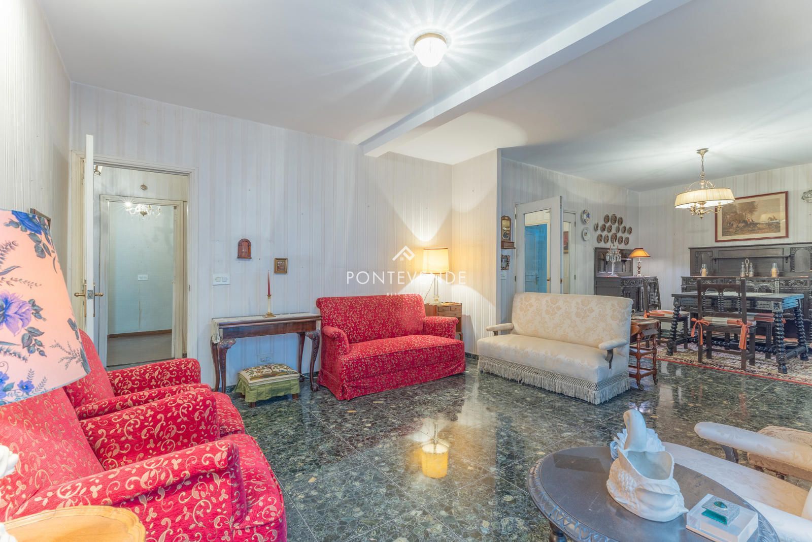 Sala de estar de Piso en venta en Pontevedra Capital  con Calefacción y Terraza