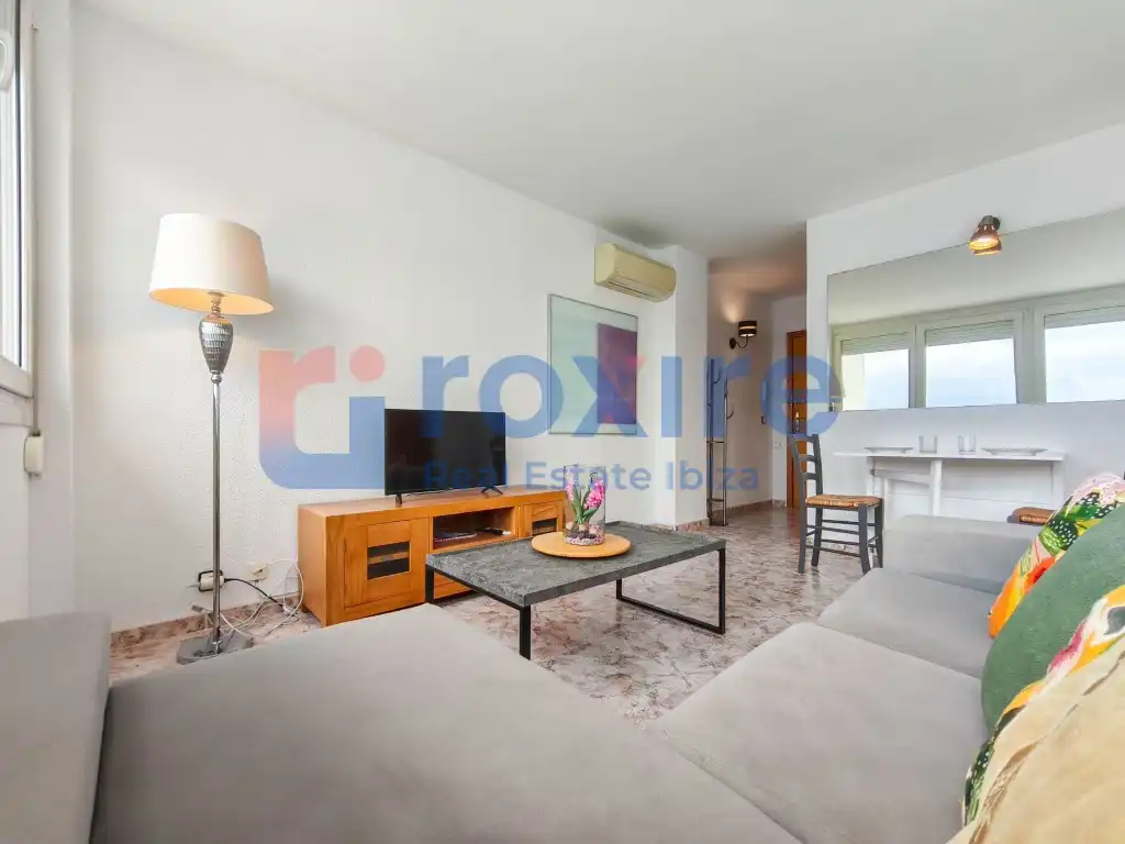 Wohnzimmer von Wohnung zur Miete in Sant Antoni de Portmany mit Klimaanlage, Terrasse und Möbliert