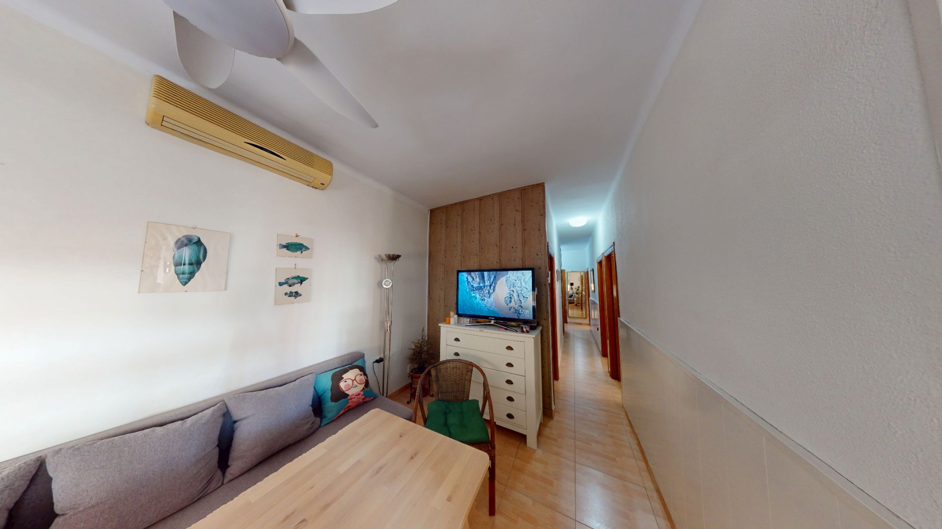Sala d'estar de Pis en venda en  Almería Capital amb Aire condicionat, Calefacció i Moblat