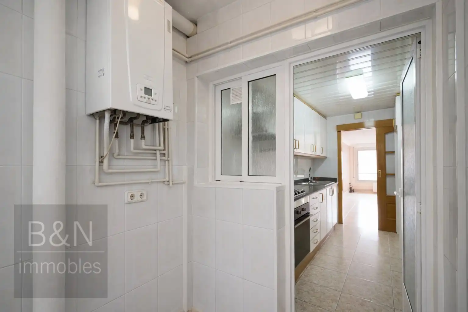 Kitchen of Flat for sale in Terrassa  with Heating